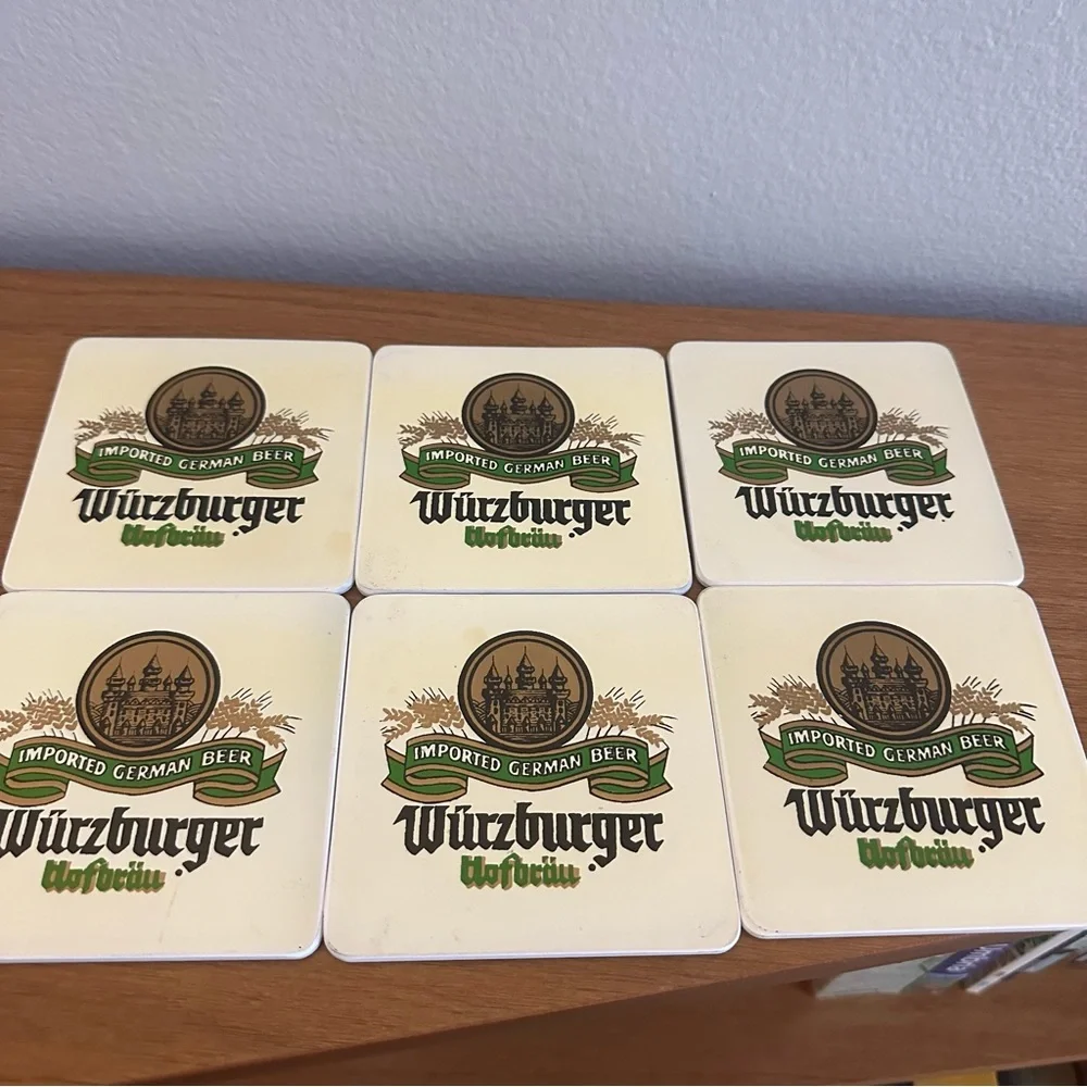 Set of 6 - Vintage Plastic German Beer coasters - made in Japan - Picture 4 of 8